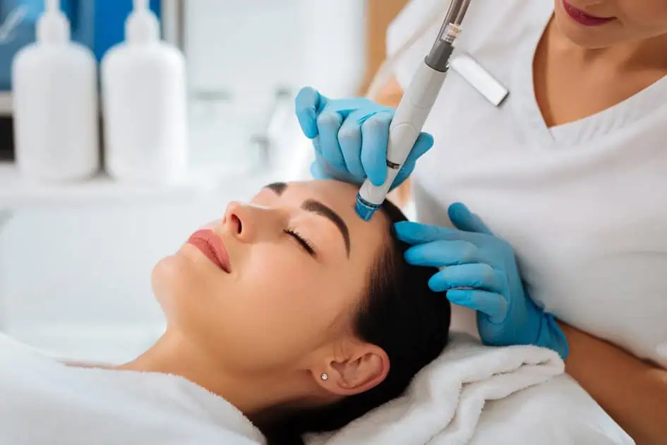 HydraFacial treatment for uneven skin tone and dark spots